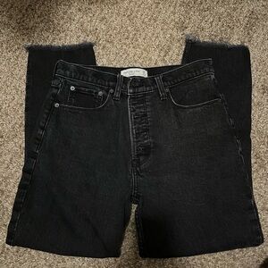 Abercrombie & Fitch skinny high rise black jeans